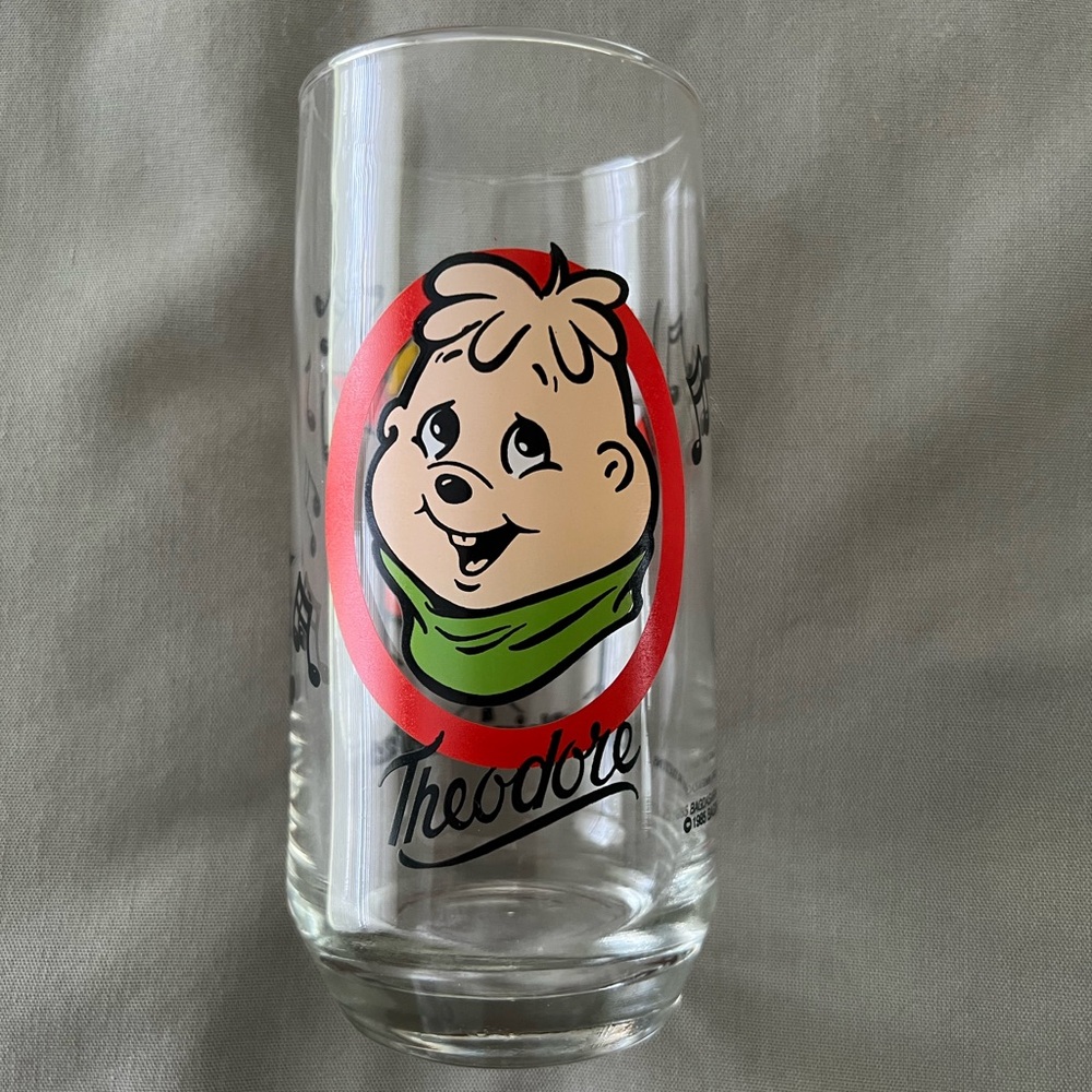 Theodore - The Chipmunks Character Tumbler Glass 1985